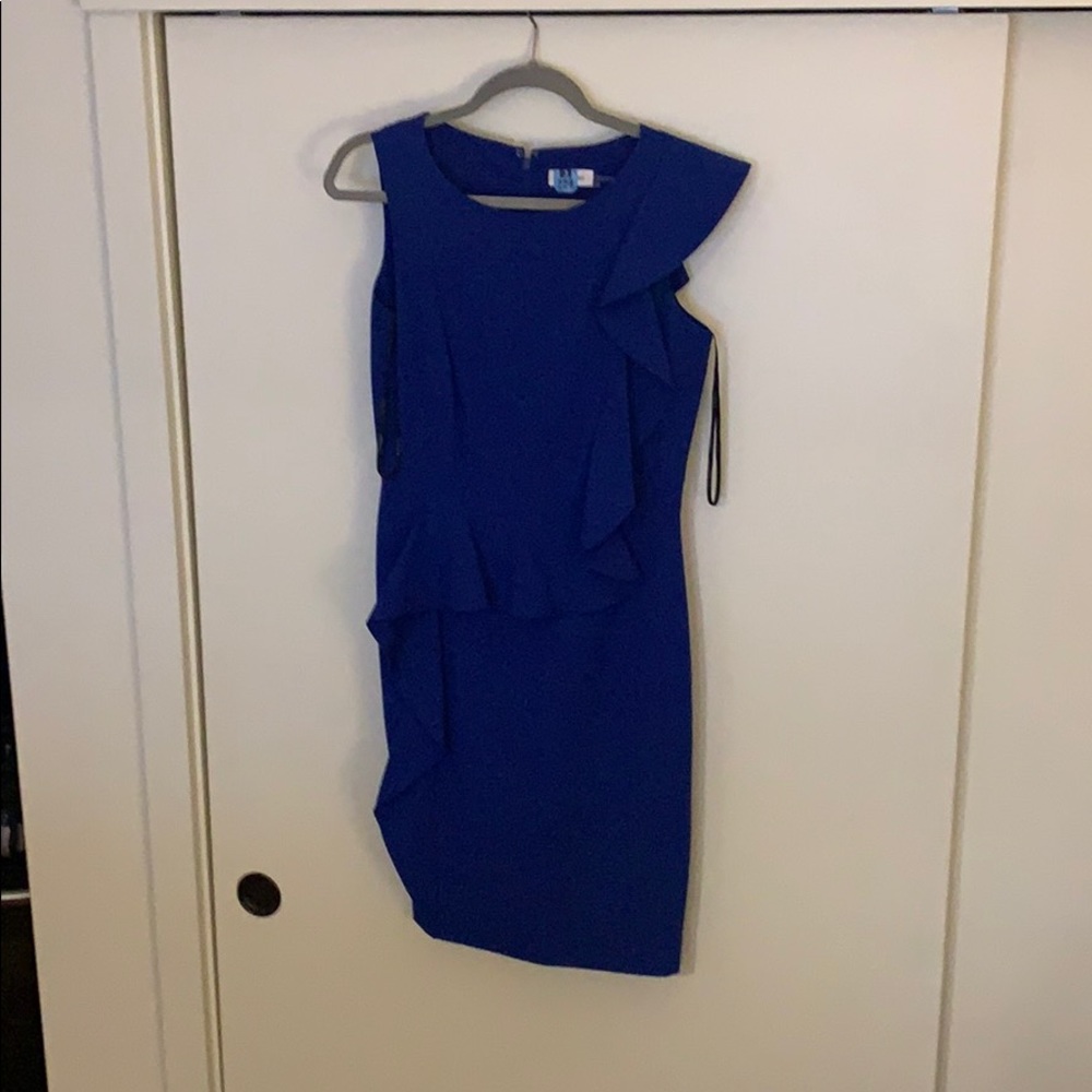Calvin Klein  - Blue Peplum Dress